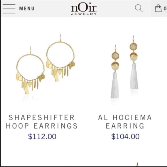 🏷 🆕 Noir Red Floral Hoop Earrings - Picture 6 of 8